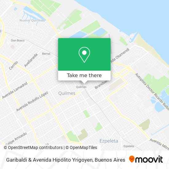 Mapa de Garibaldi & Avenida Hipólito Yrigoyen