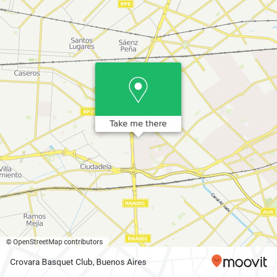 Crovara Basquet Club map