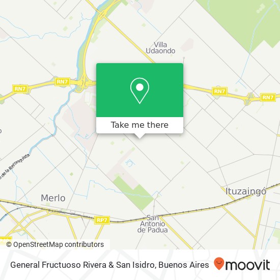 Mapa de General Fructuoso Rivera & San Isidro
