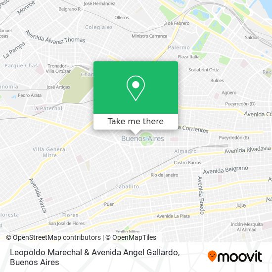 Mapa de Leopoldo Marechal & Avenida Angel Gallardo