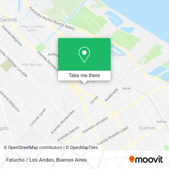 Mapa de Falucho / Los Andes