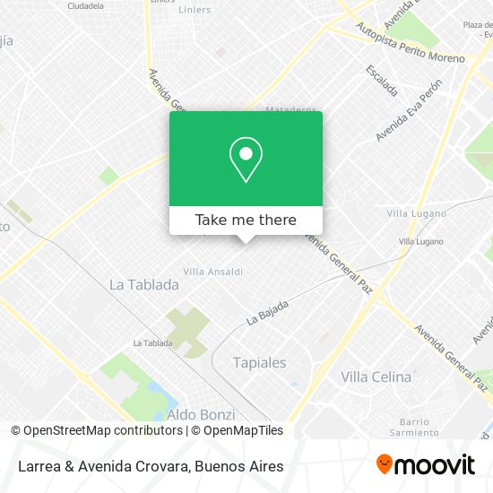 Larrea & Avenida Crovara map
