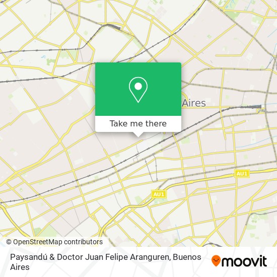 Paysandú & Doctor Juan Felipe Aranguren map