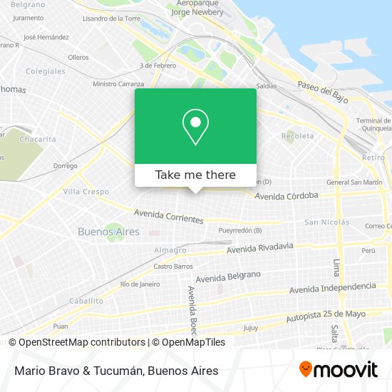 Mario Bravo & Tucumán map