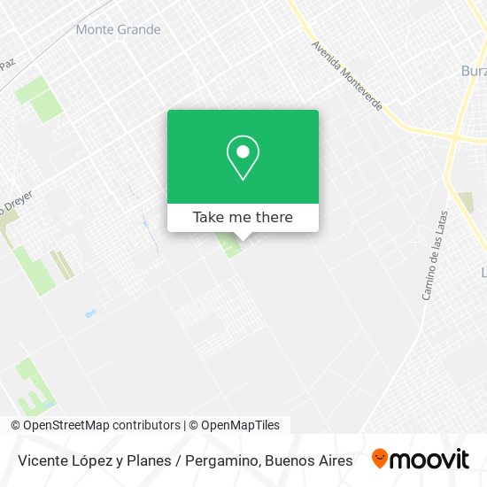 Mapa de Vicente López y Planes / Pergamino