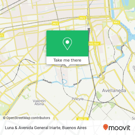 Luna & Avenida General Iriarte map