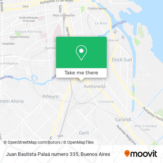 Juan Bautista Palaá numero 335 map