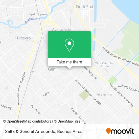 Mapa de Salta & General Arredondo