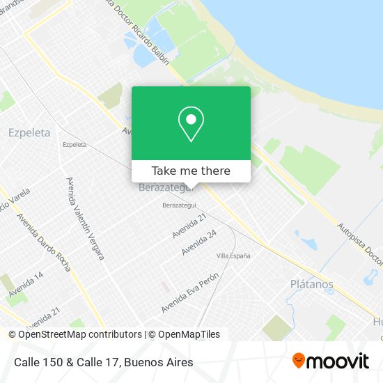 Calle 150 & Calle 17 map