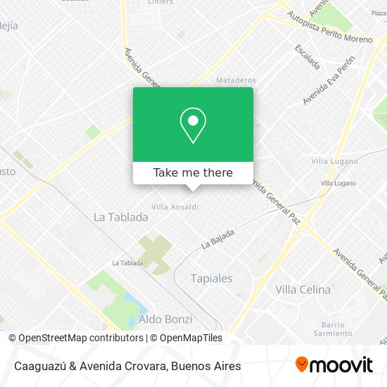 Mapa de Caaguazú & Avenida Crovara