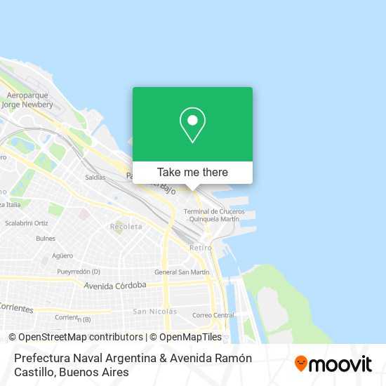 Prefectura Naval Argentina & Avenida Ramón Castillo map