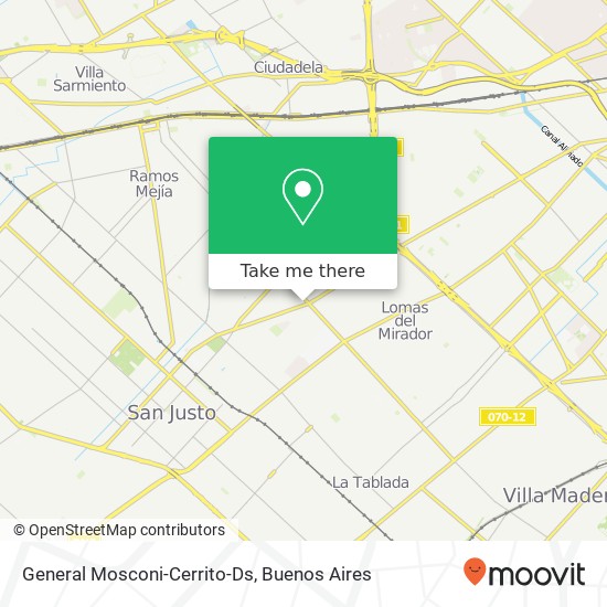 General Mosconi-Cerrito-Ds map