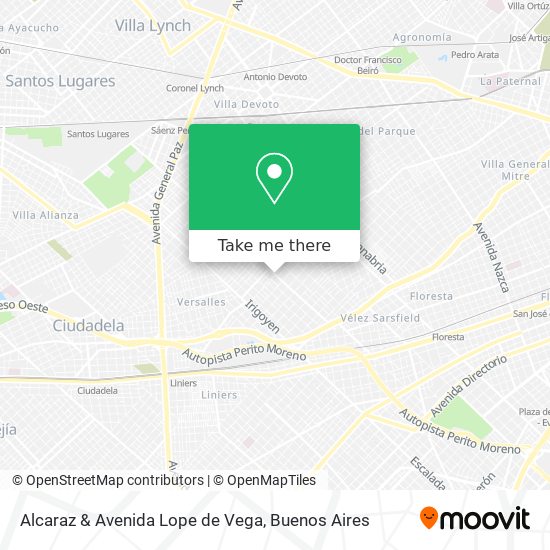 Mapa de Alcaraz & Avenida Lope de Vega