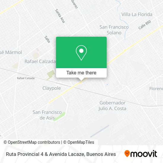Ruta Provincial 4 & Avenida Lacaze map