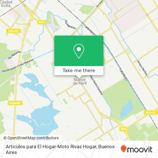 Mapa de Articulos para El Hogar-Moto Rivas Hogar