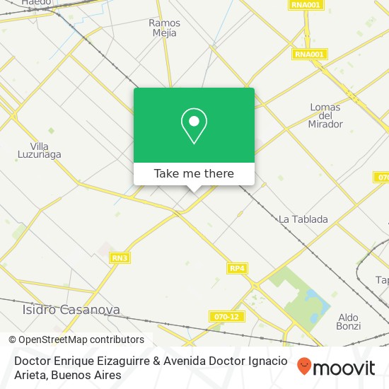 Doctor Enrique Eizaguirre & Avenida Doctor Ignacio Arieta map