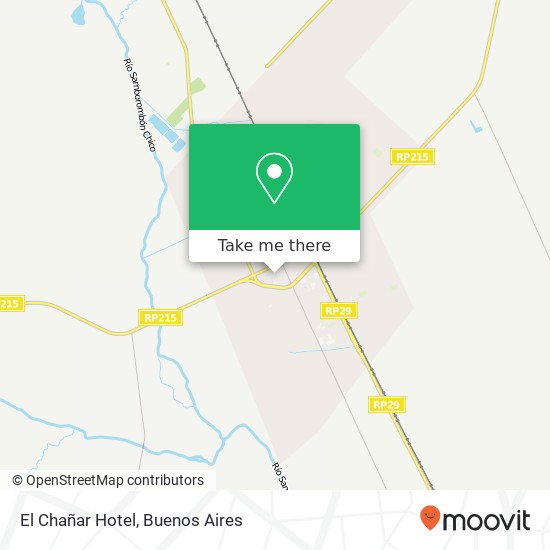 El Chañar Hotel map