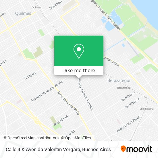 Mapa de Calle 4 & Avenida Valentín Vergara