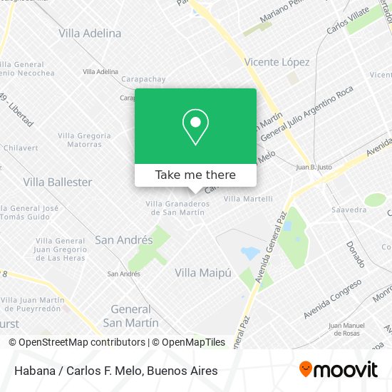Habana / Carlos F. Melo map