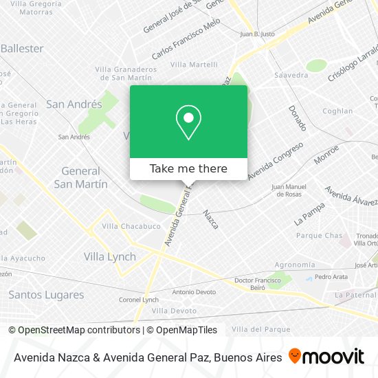 Mapa de Avenida Nazca & Avenida General Paz