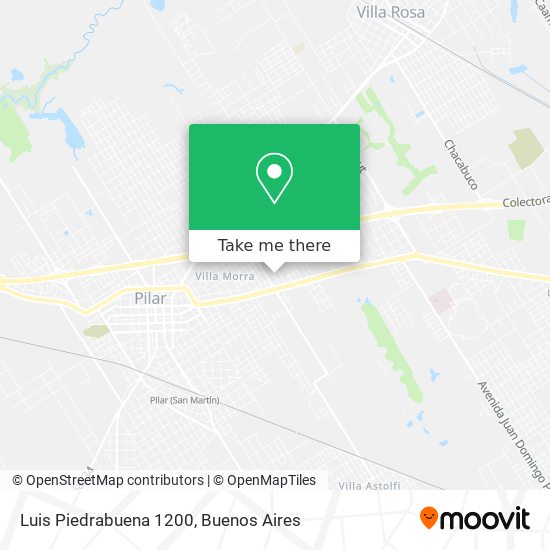 Luis Piedrabuena 1200 map