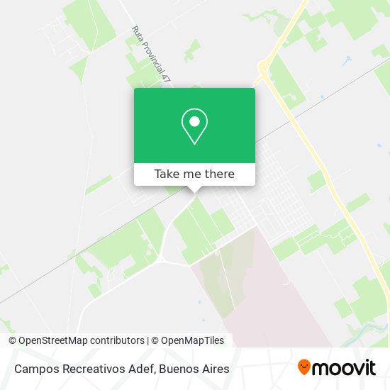 Campos Recreativos Adef map