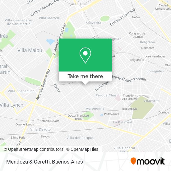 Mapa de Mendoza & Ceretti