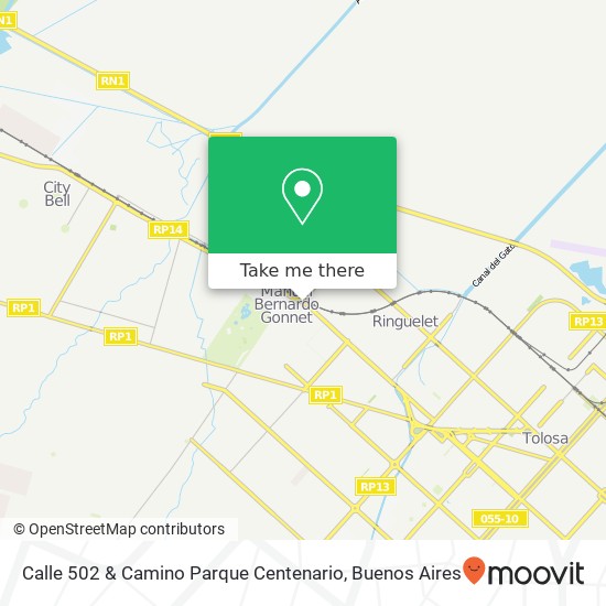 Calle 502 & Camino Parque Centenario map