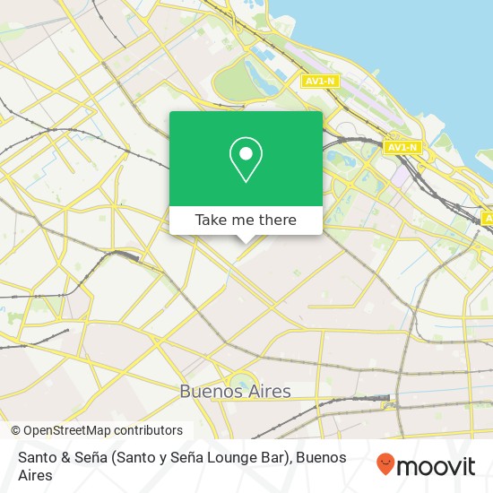 Mapa de Santo & Seña (Santo y Seña Lounge Bar)