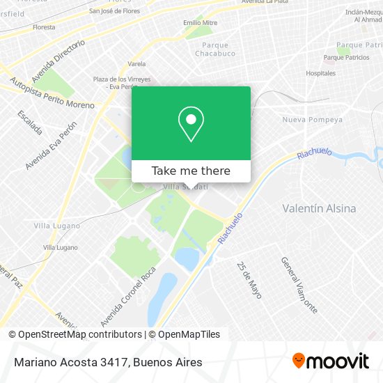 Mariano Acosta 3417 map