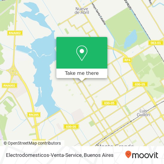 Mapa de Electrodomesticos-Venta-Service