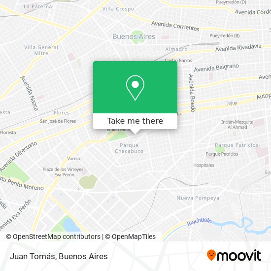 Juan Tomás map