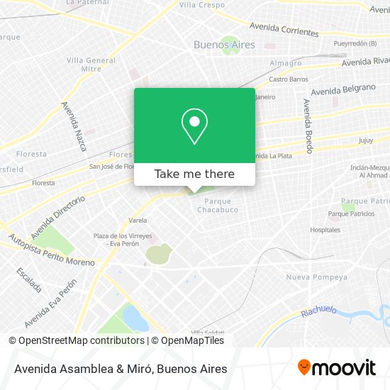 Mapa de Avenida Asamblea & Miró