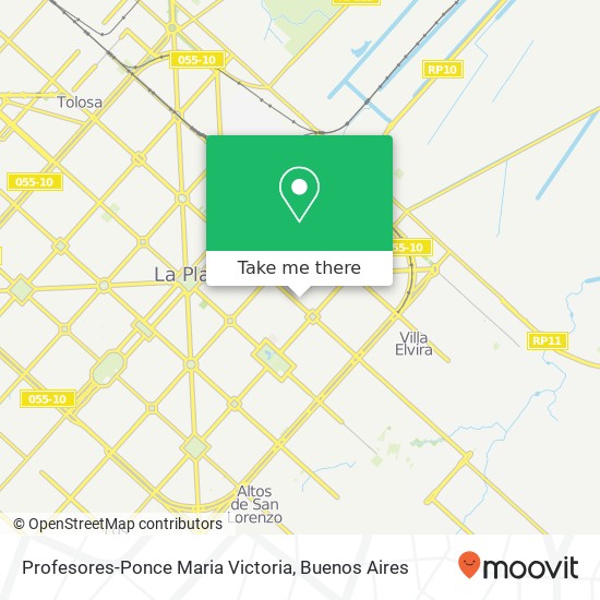 Profesores-Ponce Maria Victoria map