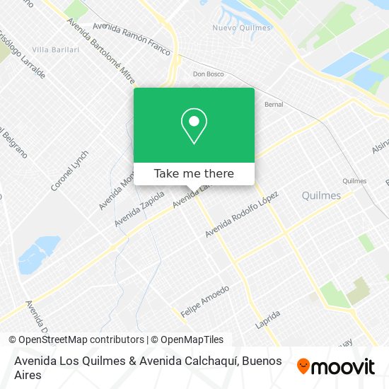 Avenida Los Quilmes & Avenida Calchaquí map
