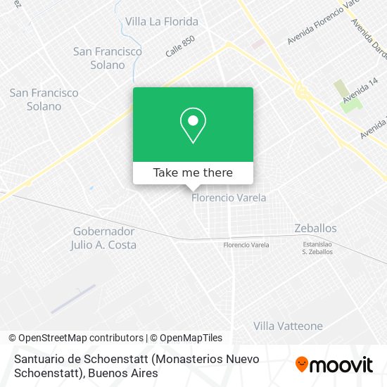 Santuario de Schoenstatt (Monasterios Nuevo Schoenstatt) map