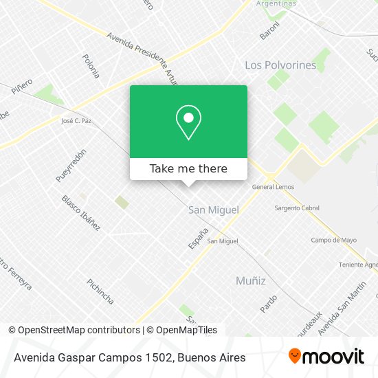 Avenida Gaspar Campos 1502 map
