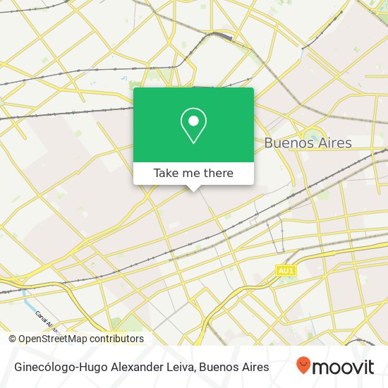 Ginecólogo-Hugo Alexander Leiva map