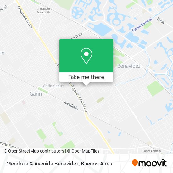 Mendoza & Avenida Benavidez map