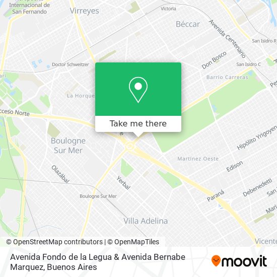 Avenida Fondo de la Legua & Avenida Bernabe Marquez map