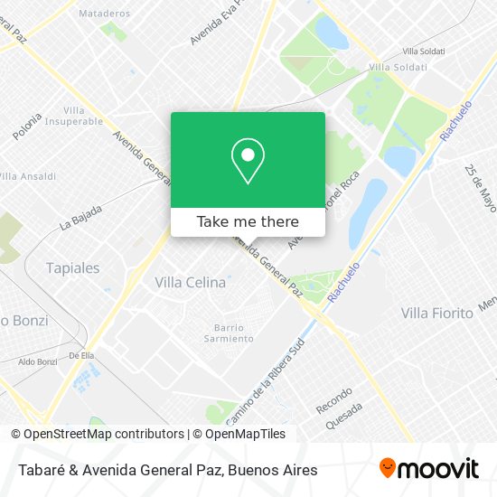 Tabaré & Avenida General Paz map