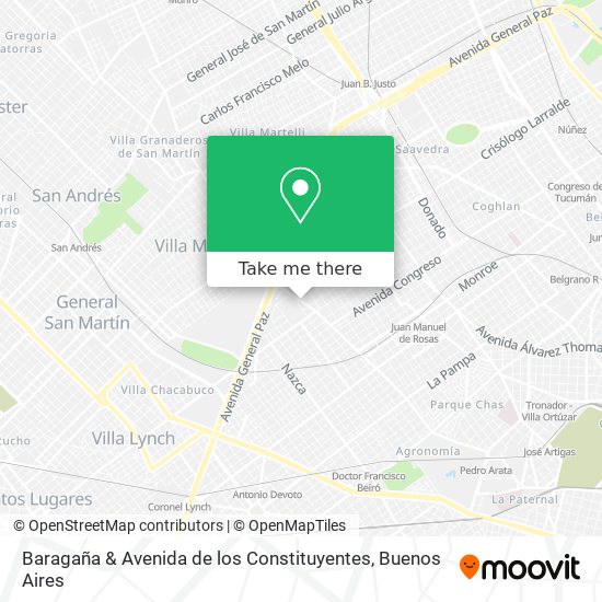 Baragaña & Avenida de los Constituyentes map