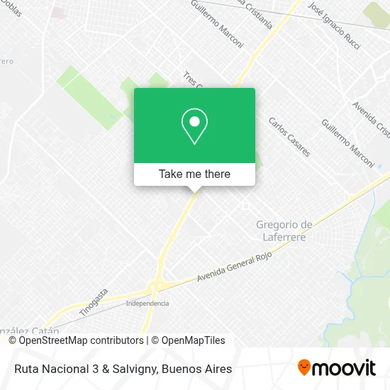 Ruta Nacional 3 & Salvigny map