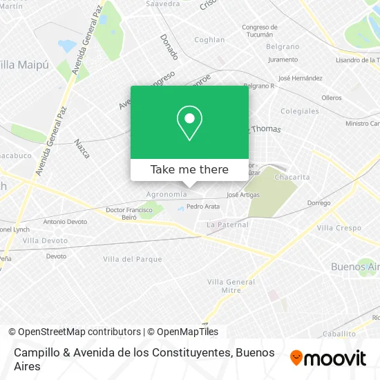 Mapa de Campillo & Avenida de los Constituyentes