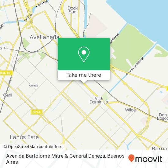 Avenida Bartolomé Mitre & General Deheza map