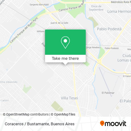 Coraceros / Bustamante map
