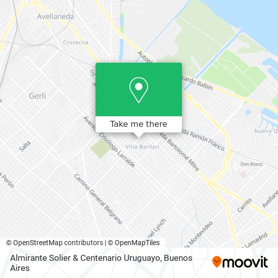 Almirante Solier & Centenario Uruguayo map