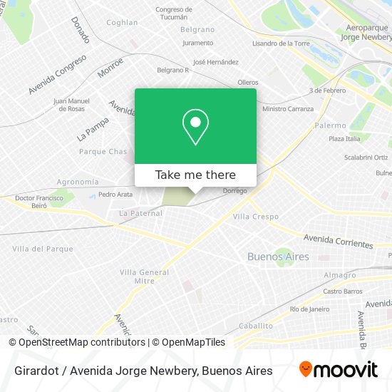 Mapa de Girardot / Avenida Jorge Newbery