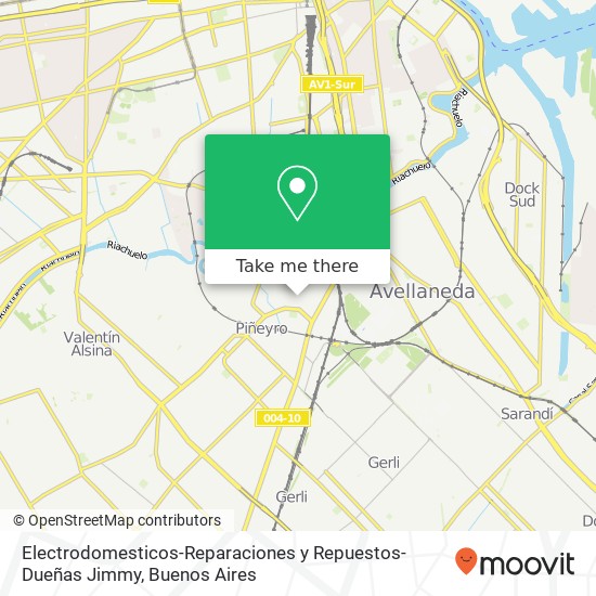 Mapa de Electrodomesticos-Reparaciones y Repuestos-Dueñas Jimmy