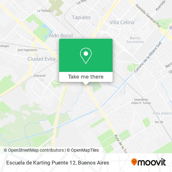 Mapa de Escuela de Karting Puente 12